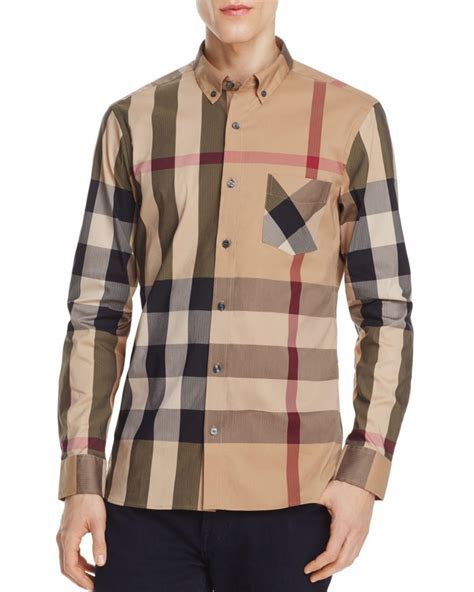 saks mens burberry shirts|Burberry saks off fifth.